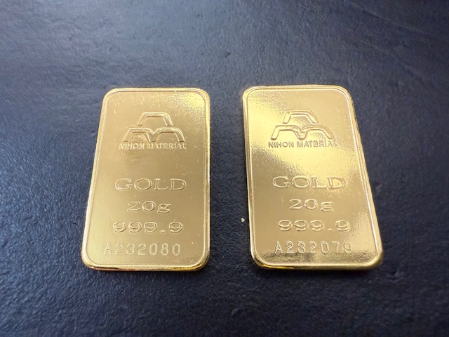 純金 インゴット 高価買取します！